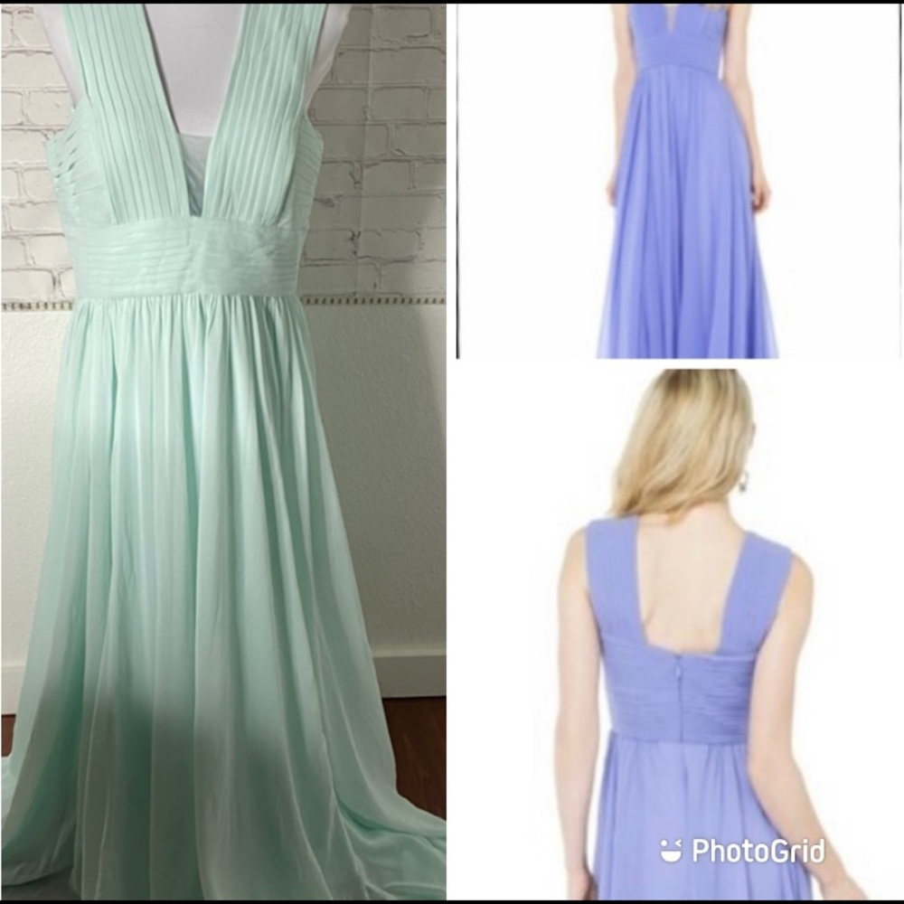 BARIANO AUSTRALIA CLARIBEL PLEATED TOP MINT GREEN MAXI DRESS SIZE EXTRA LARGE